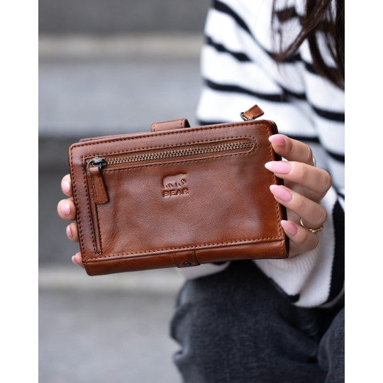 Bear Carteira Pele 15087 Vermelho