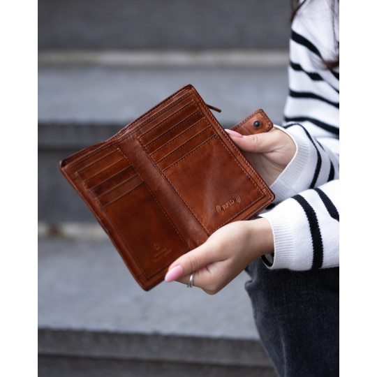 Bear Carteira Pele 15087 Vermelho