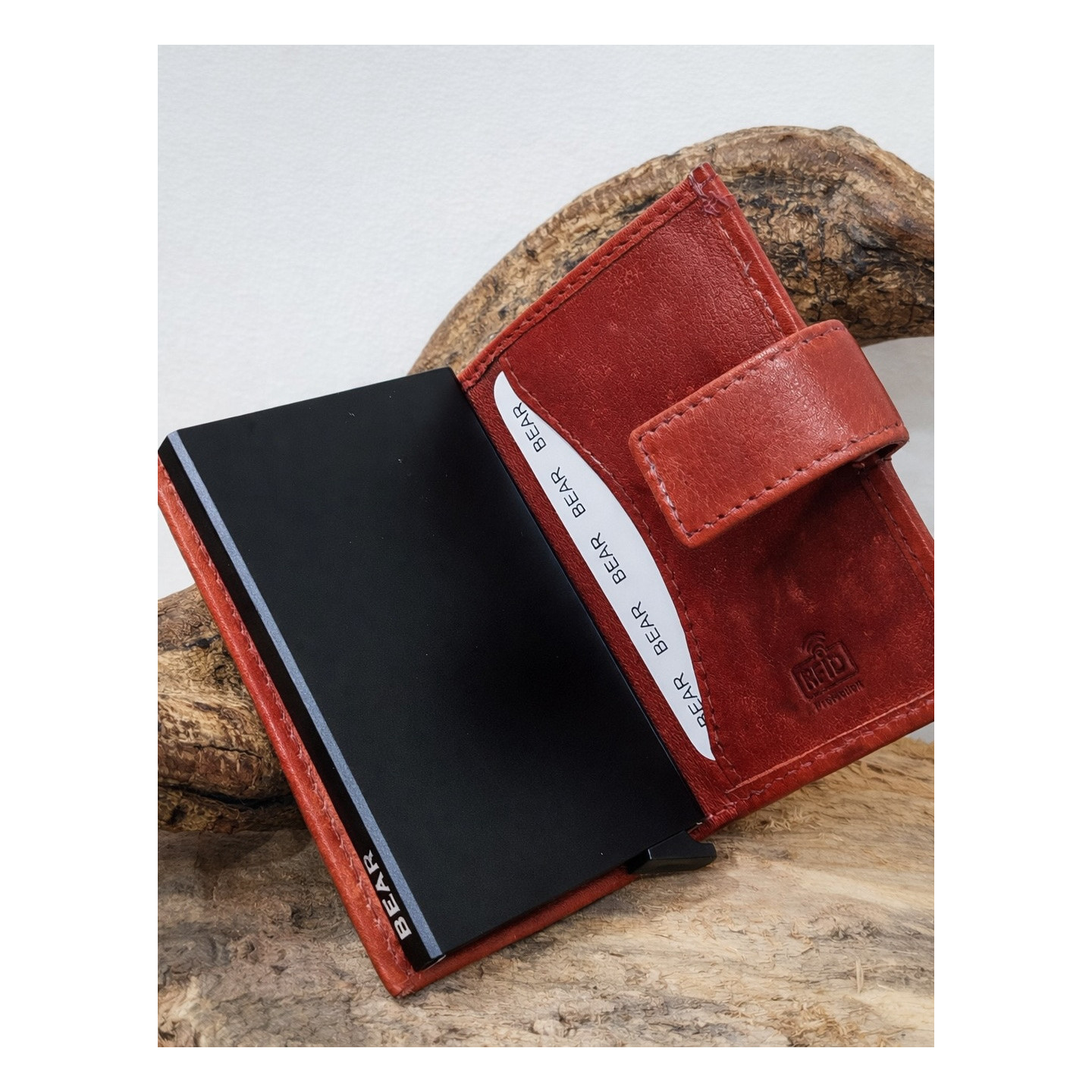 Bear Carteira Pele 6813 Red